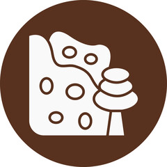 Avalanche  Glyph Circle Icon