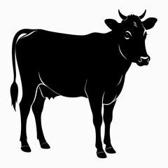 silhouette of a cow vector