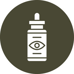 Eye Spray  Glyph Circle Icon