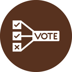 Result  Glyph Circle Icon