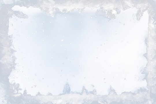PNG Icy frost crystal border backgrounds light reflection