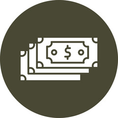 Money  Glyph Circle Icon