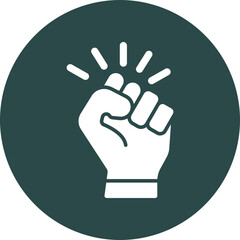 Power  Glyph Circle Icon