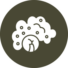 Asbestos  Glyph Circle Icon
