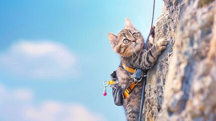Brave Kitten Climber