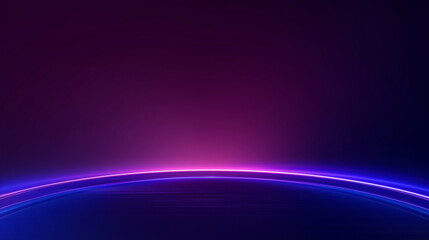 Glowing arc light strip line purple background