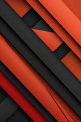 Obraz premium Abstract Geometric Design With Red and Black Stripes