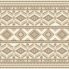 Ancient echoes Aztec geometric seamless patterns southwest Navajo Native American tribal ethnic colorful for textile printing