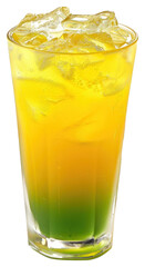Fototapeta premium PNG Refreshing tropical layered iced drink