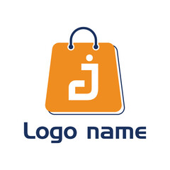 Modern JC letter shop logo design vector for business and company