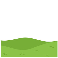 Fototapeta premium Green Field Illustration. Spring background.