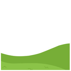 Green Field Illustration. Spring background.