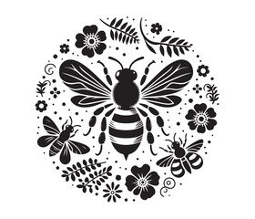 bee clipart vector design,awesome hiking svg,high resolution printable hiking atwork