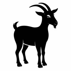 silhouette of a goat vector