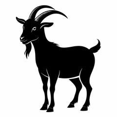 silhouette of a goat vector