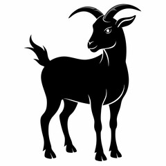 silhouette of a goat vector