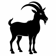 silhouette of a goat vector