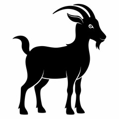 silhouette of a goat vector
