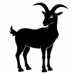silhouette of a goat vector