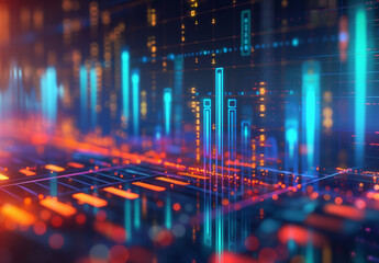 Fototapeta premium data analysis, realistic style, stock photo