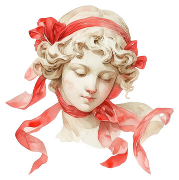 recommend clip art: PNG  Elegant watercolor cherub portrait