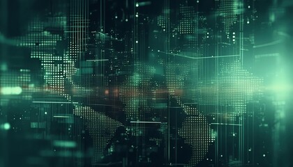 Naklejka premium abstract background image resembling modern technology, subtle colours, dark, AI , generated by AI. High quality photo