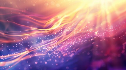 Obraz premium Subtle light flares and a luminous glow on an ethereal abstract background, inspiring wonder and tranquility