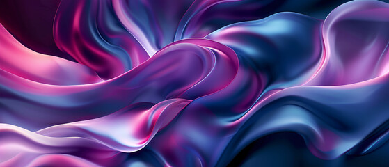 Obraz premium abstract background with smooth wavy lines in purple and blue colors ,background liquid fluid purple or ,Water background abstract