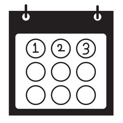 Calendar icon set. Calender symbol. calendar vector icon