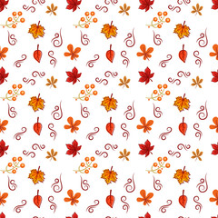 Flat pattern design for autumn season celebration