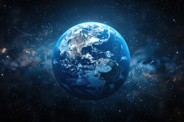 Obraz premium Planet Earth, highly detailed and realistic, colorful, highly detailed, realistic illustration