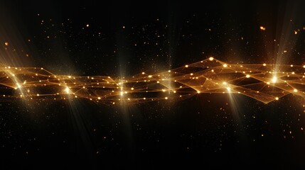 diagonal golden particles lower third