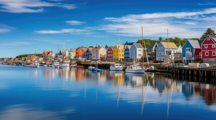 Fototapeta premium harbor sunny scenery