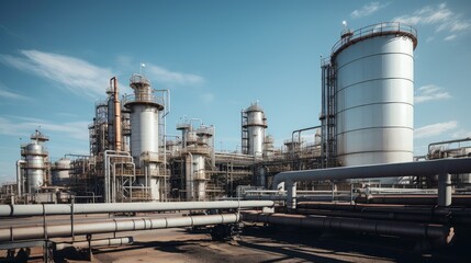 Obraz premium facility oil recycling