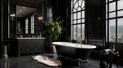 elegance interior design black