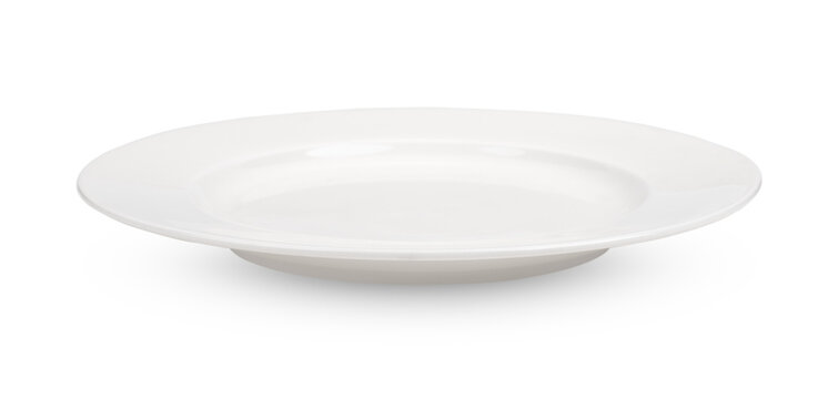 white plate isolated on transparent png