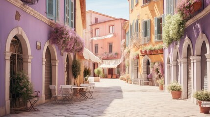 Obraz premium quaint pastel color palette