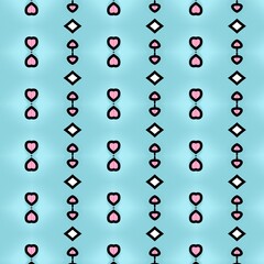 set of red and black buttons