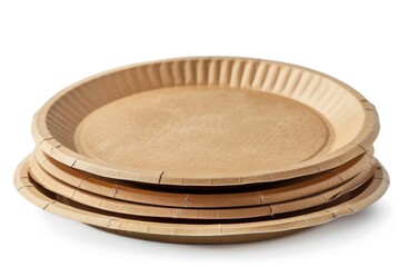 Obraz premium A pile of paper plates stacked on top of each other, potential use in party or event planning