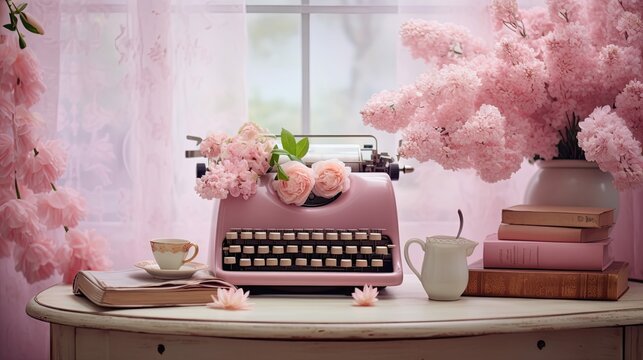 cozy pink desktop