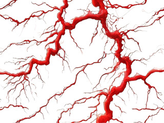 white background. The lightning should be vivid and detailed, with sharp, branching tendrils and bright, electric blue tones. Ensure  isolate