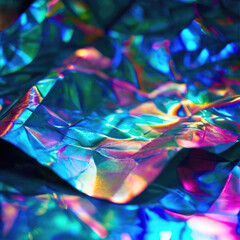 Abstract trendy neon surface. Colorful psychedelic background. Fluorescent glow texture.