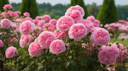 garden cotton candy pink