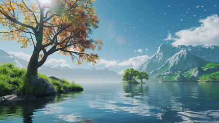 landscape background  for relax time
