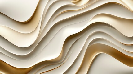 Obraz premium Abstract white and gold fragment of colorful background, wallpaper. Modern art