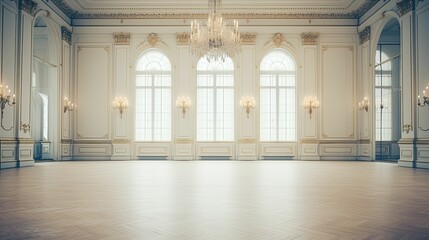 Obraz premium photograph blurred interior empty room