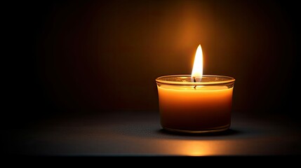 glow candle darkness