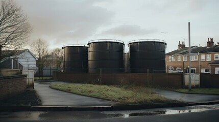 Obraz premium environment oil storage tanks