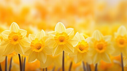 Fototapeta premium canvas yellow background flower