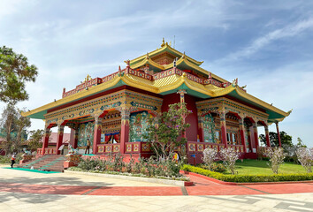Exterior View Of Main Temple Of A Famous Pagoda In Lam Dong, Vietnam.